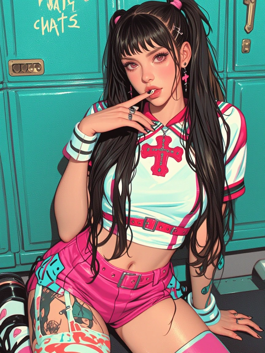 80s style baddie