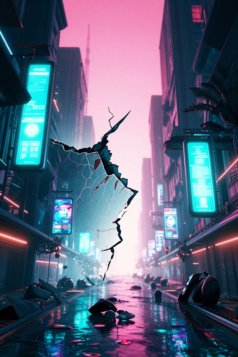 make something that looks like it's falling apart but was built that way on purpose. the kind of deliberate damage or decay that only works if someone's thought about exactly where the cracks should be