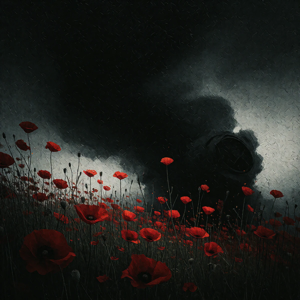 Darkness, Poppies, War