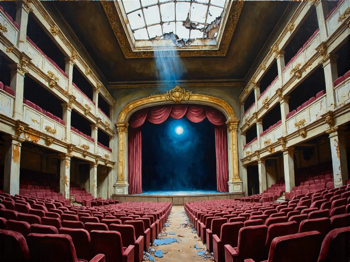 the stage remembers every performance it will never see again.