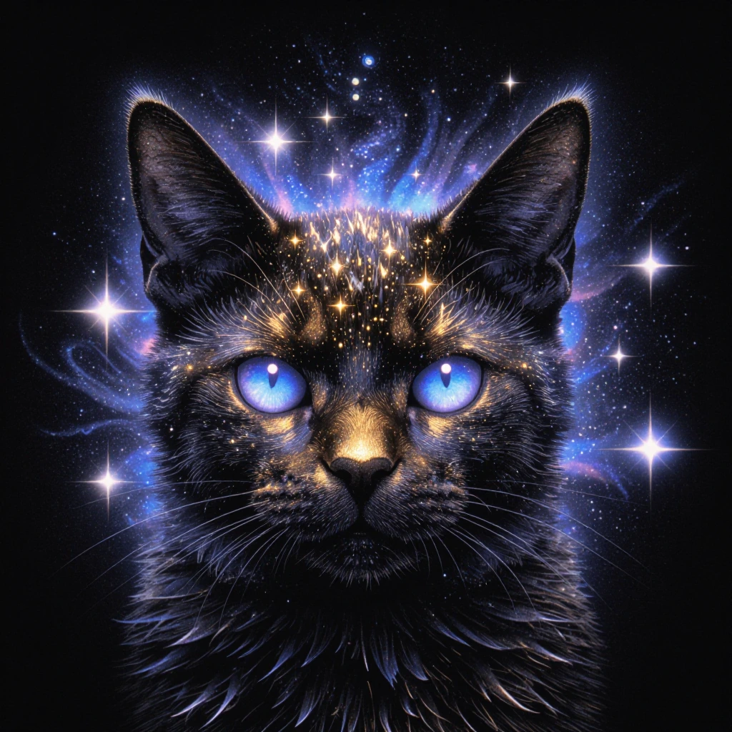 { "details": { "atmosphere": "mystical, ethereal", "color_palette": { "dominant_colors": [ "deep blue", "gold", "black" ], "highlights": [ "glowing go