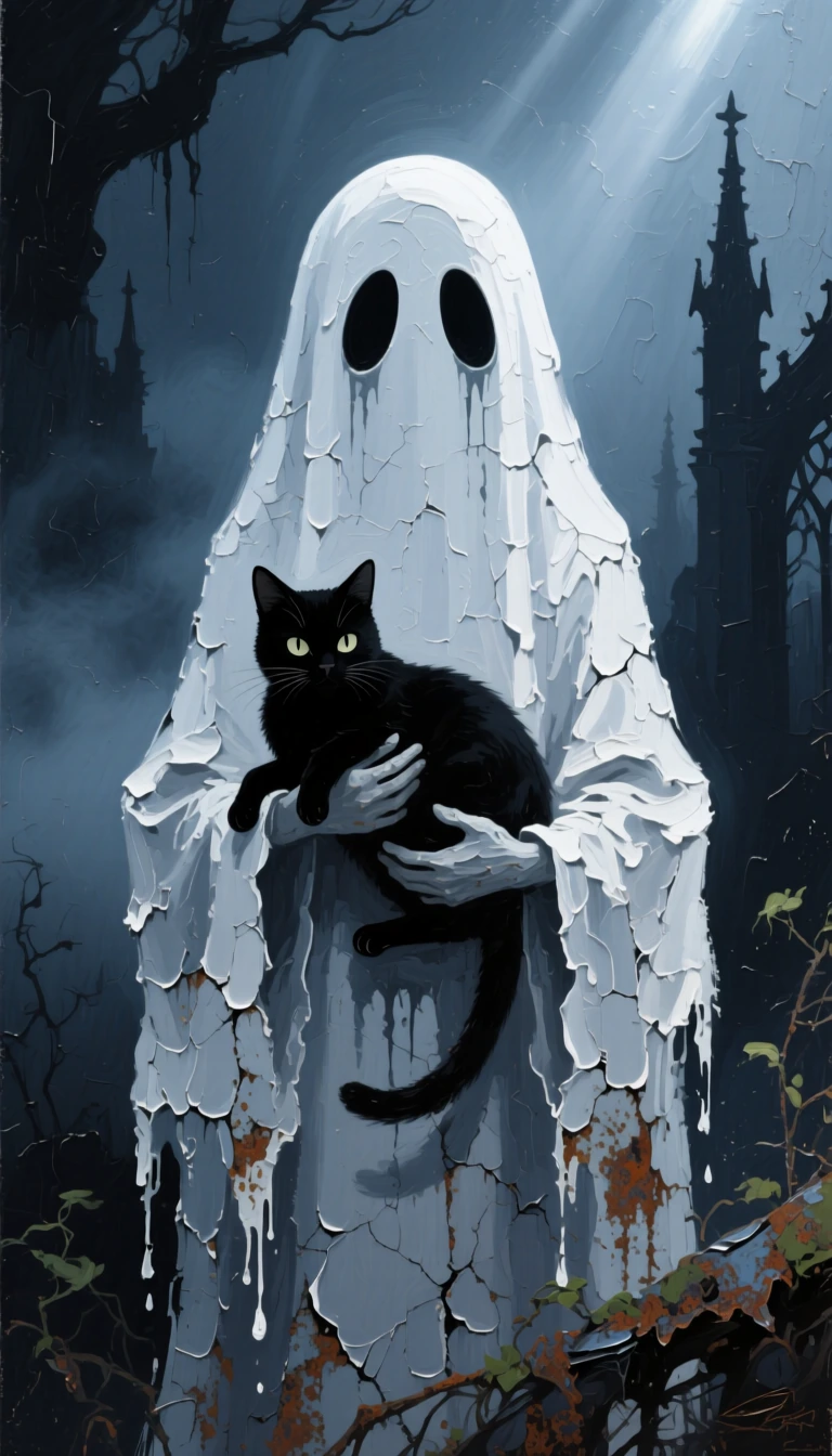 In the silence of crumbling centuries, two wandering souls found each other. One made of mist and me…