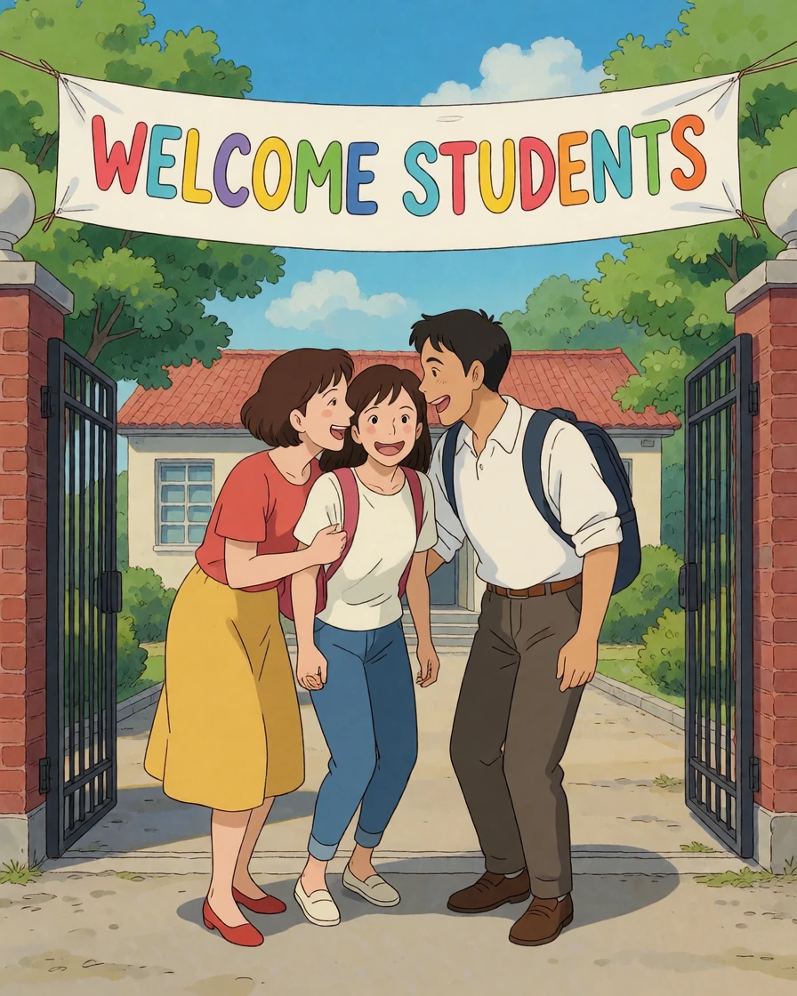 First day of school, dropping off the little one in a couple of minutes 🥳🥳😀
