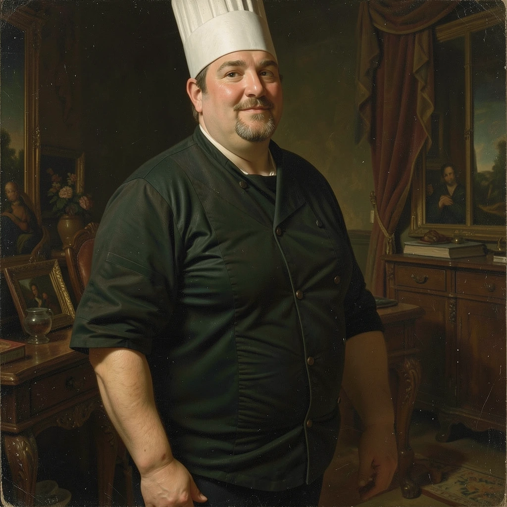 Make it into a classical portait style paining