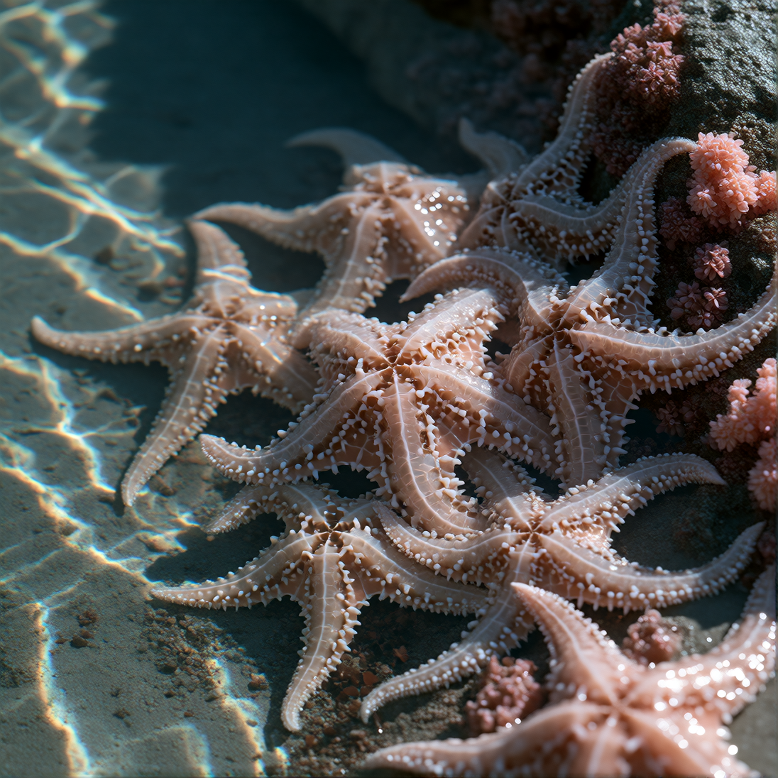 the ocean returns, and leaves behind small treasures.