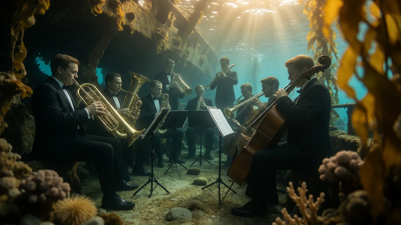the orchestra of a sunken ship