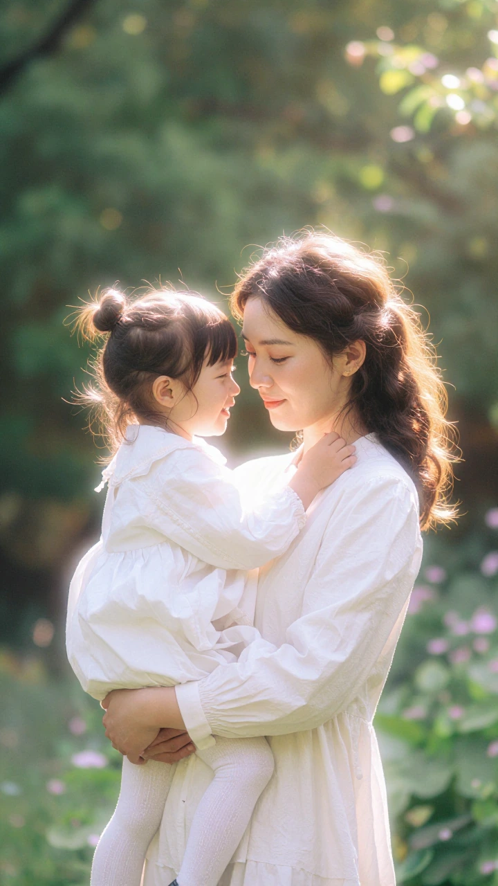 Happy mothersday, a joyful image of a mother and her daughter and son