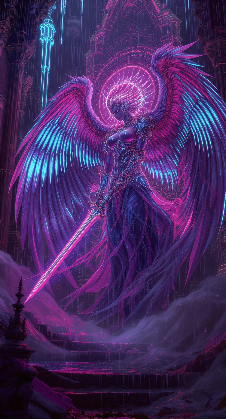 fantasy art ange cinematic lighting sheer material