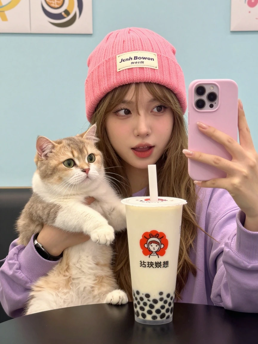 How is your day going? Just enjoying my Boba! Trying to keep it away from my cat.ππ