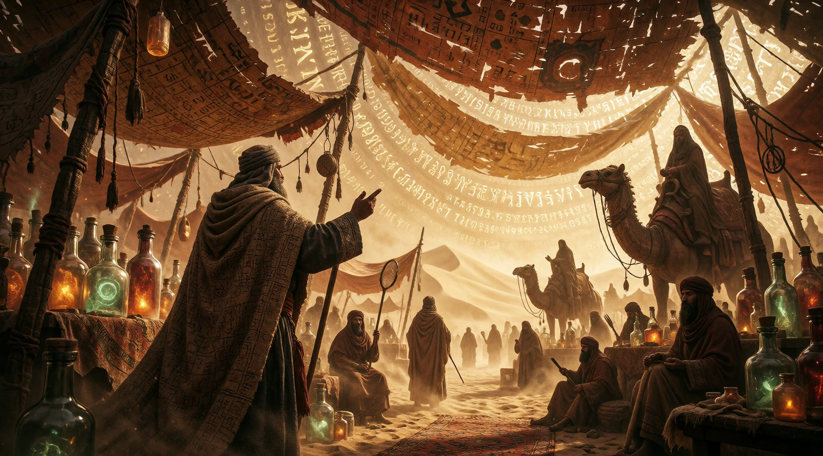 ‘The Desert Bazaar of Lost Voices’ #dailyspark Mv4