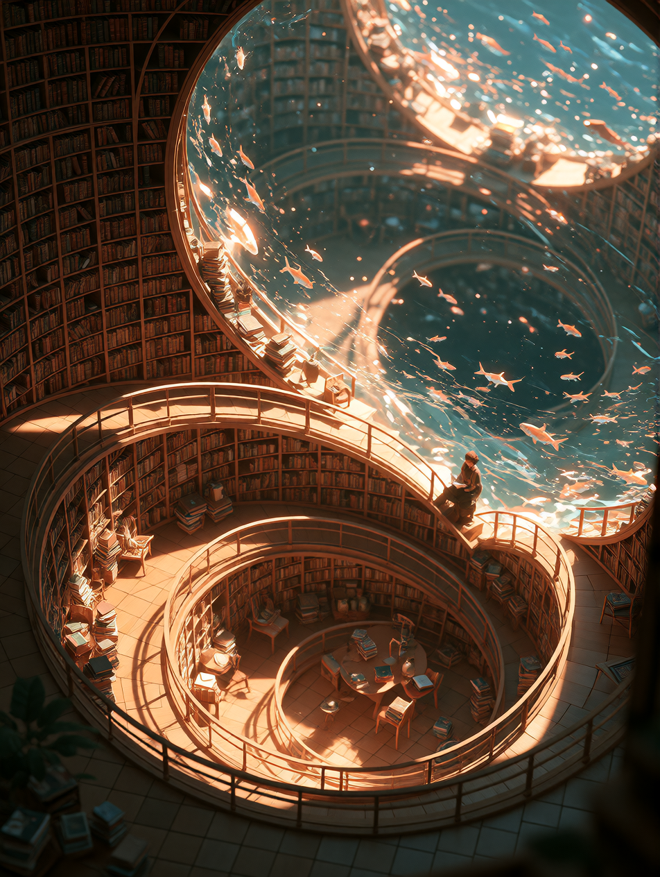 the books were always drowning. we just couldn't see the wat…