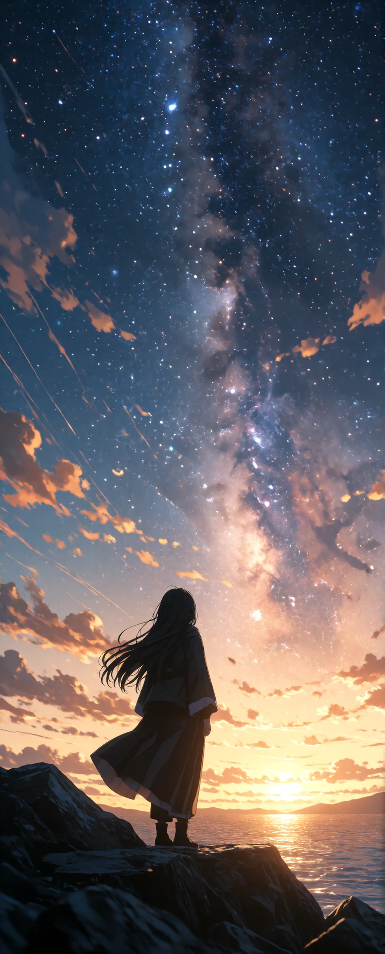 I feel a strange energy in the air. Goosebumps lift, tiny hairs. I am aware, I'm not alone in this harvest of falling stars.
