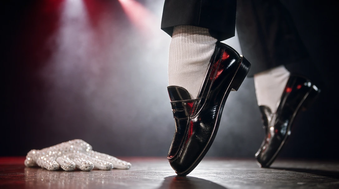 Capture an ultra close-up photograph shot on a Hasselblad medium format film camera, extreme macro perspective of a male dancer's feet and ankles positioned at a three-quarter angle, camera-right orientation. Both feet are dramatically elevated onto