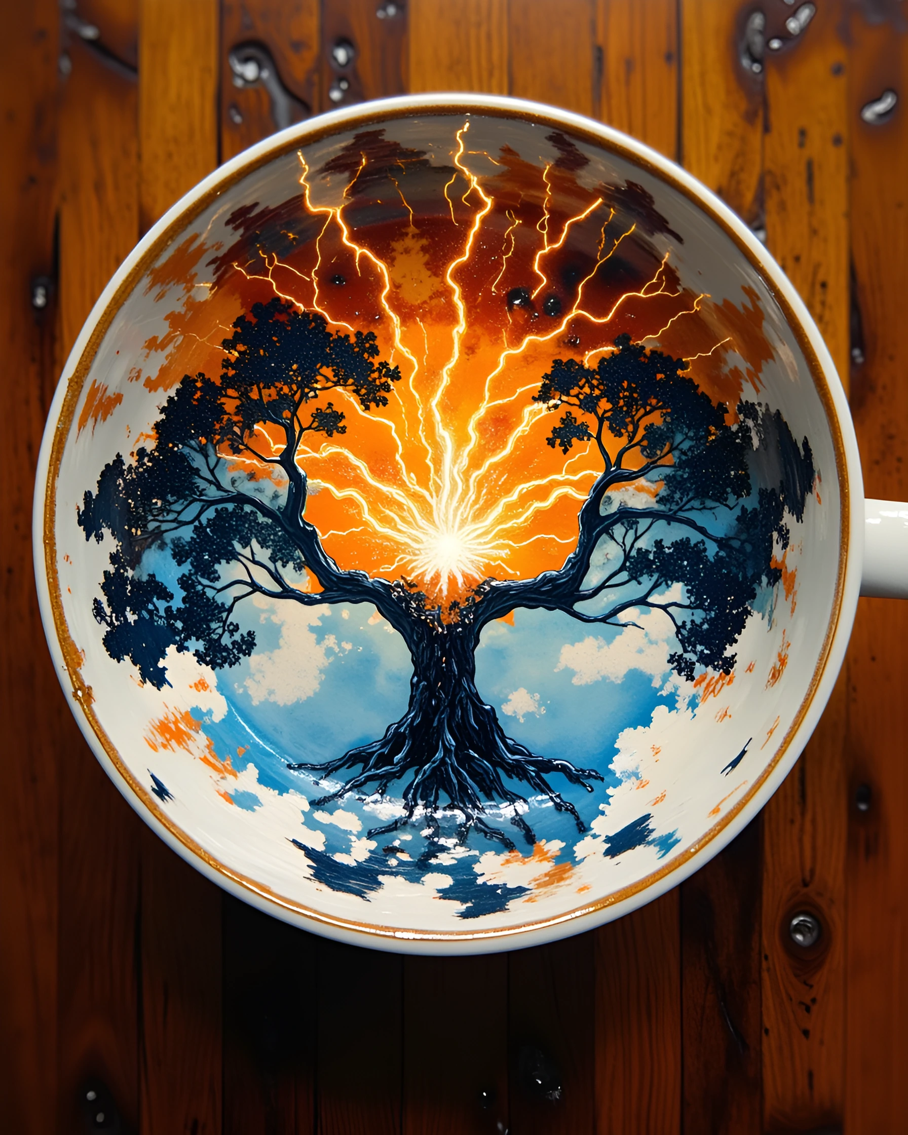 Tree of life tea cup storm. 🌩️ #dailyspark