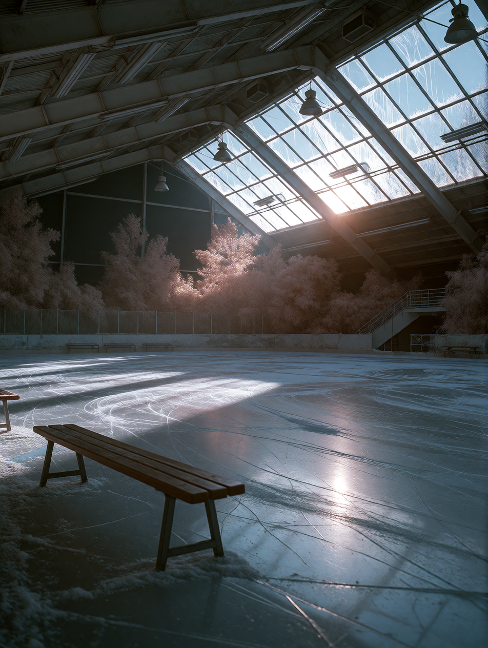 the ice never melted.