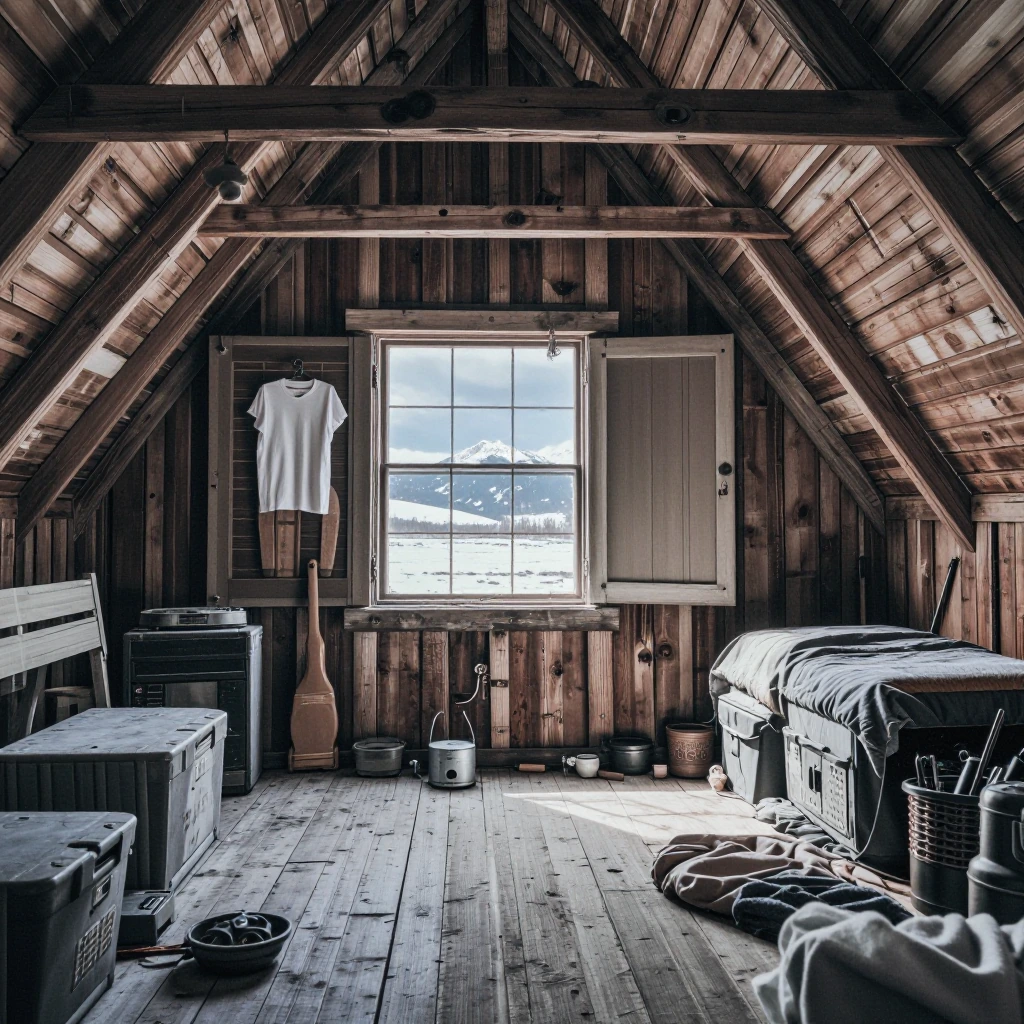 I wish I had an attic like this lol
