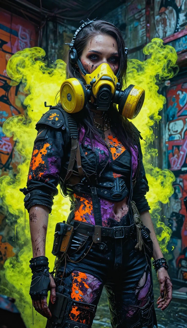 She does not survive, she reigns over the ruins, clad in graffiti and ashes, where even the air has…