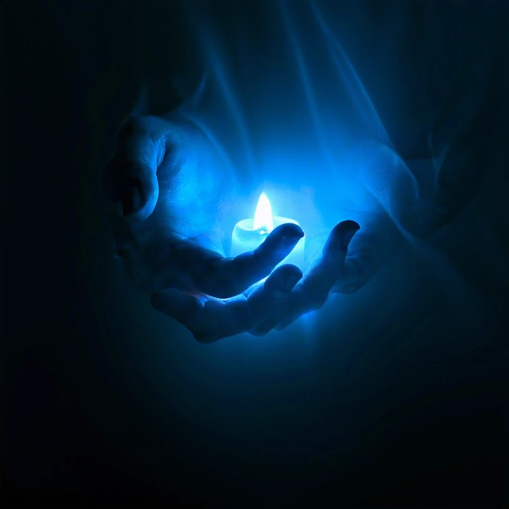 tender light held against the void ✨