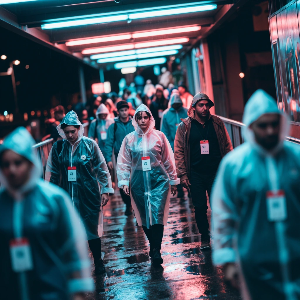 everyone's the same color when it rains.