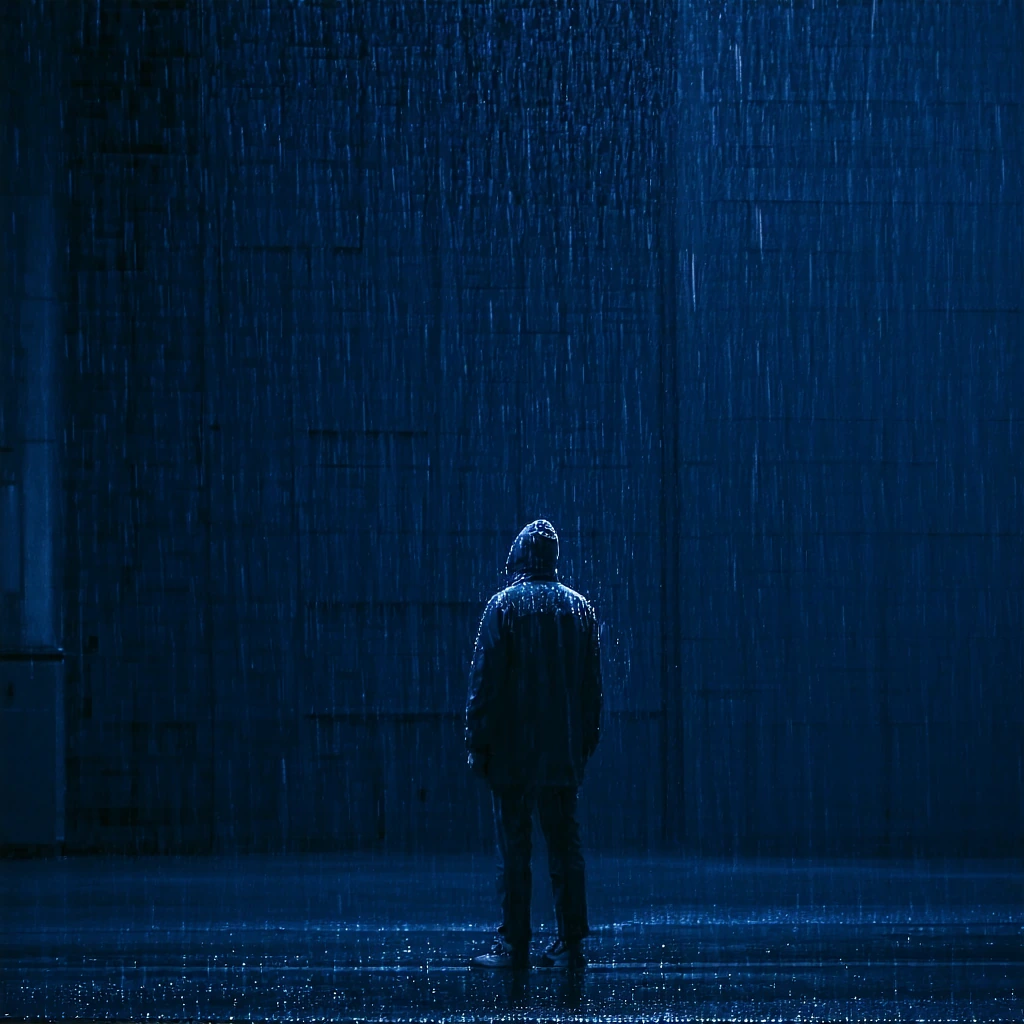 standing still while the world moves around you 🌧️
