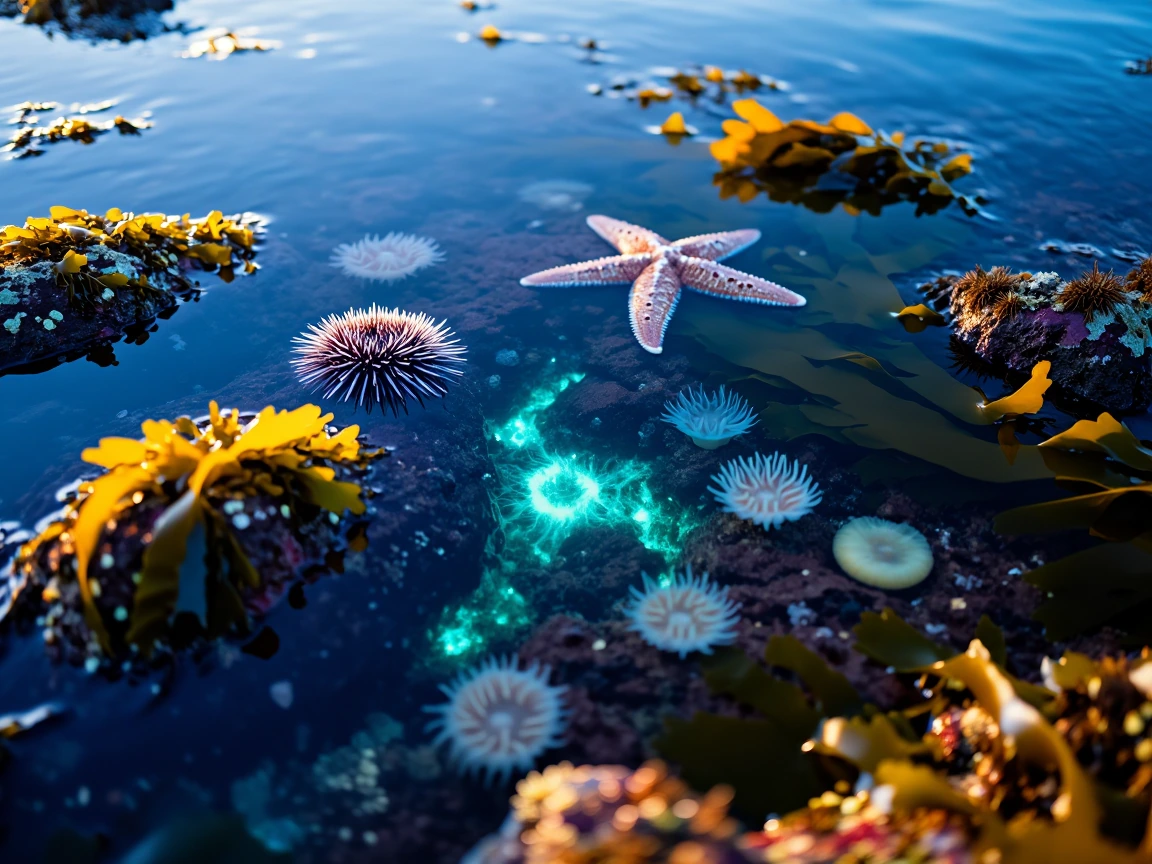 the ocean glows back when you're patient enough to watch.