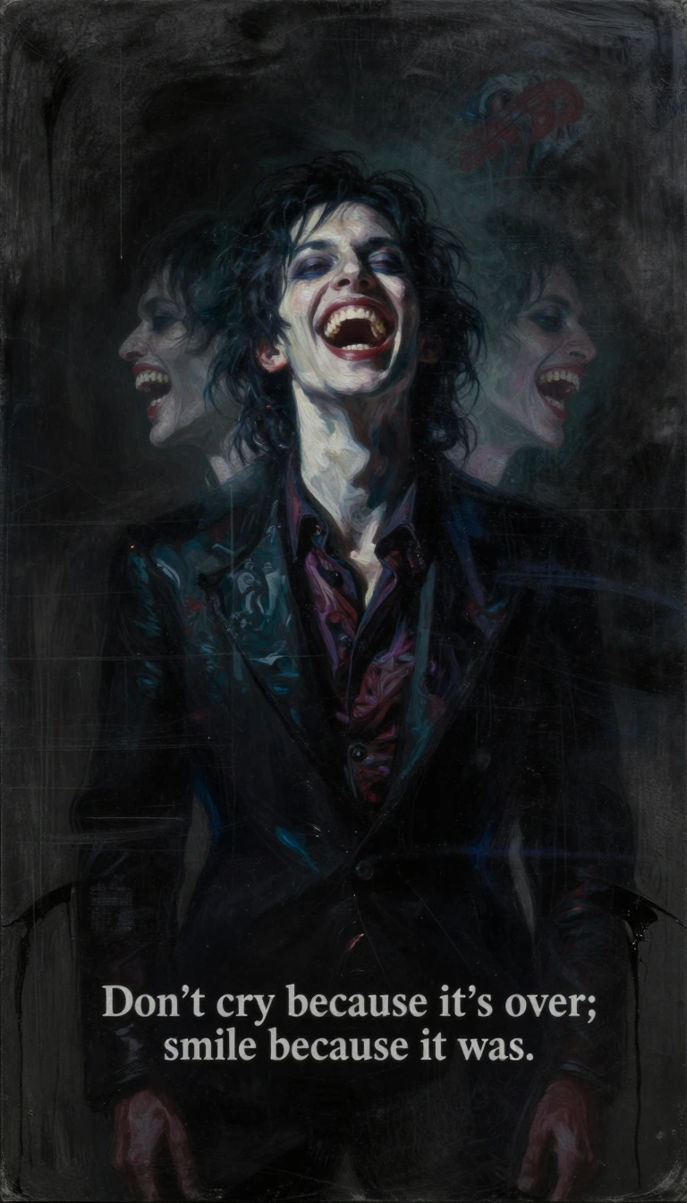 Art purifies our souls of the dust of everyday life... and it is from this reflection that we create a striking, expressive and sombre image, in the spirit of #Fellini THE TREASURY OF SMILES **"Don't cry because it's over; smile because it was."**A m