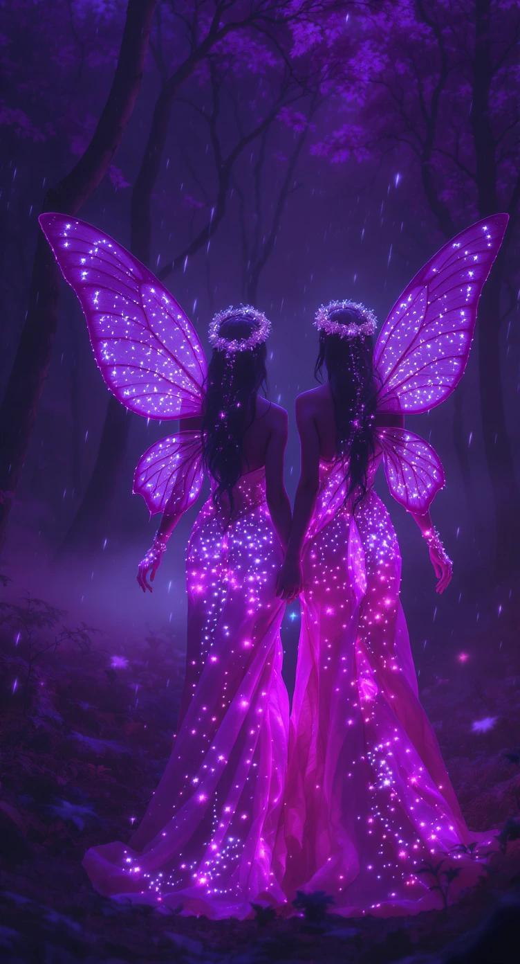 They are reflections of a dream that the shadows have finally devoured. Their wings shine with the l…