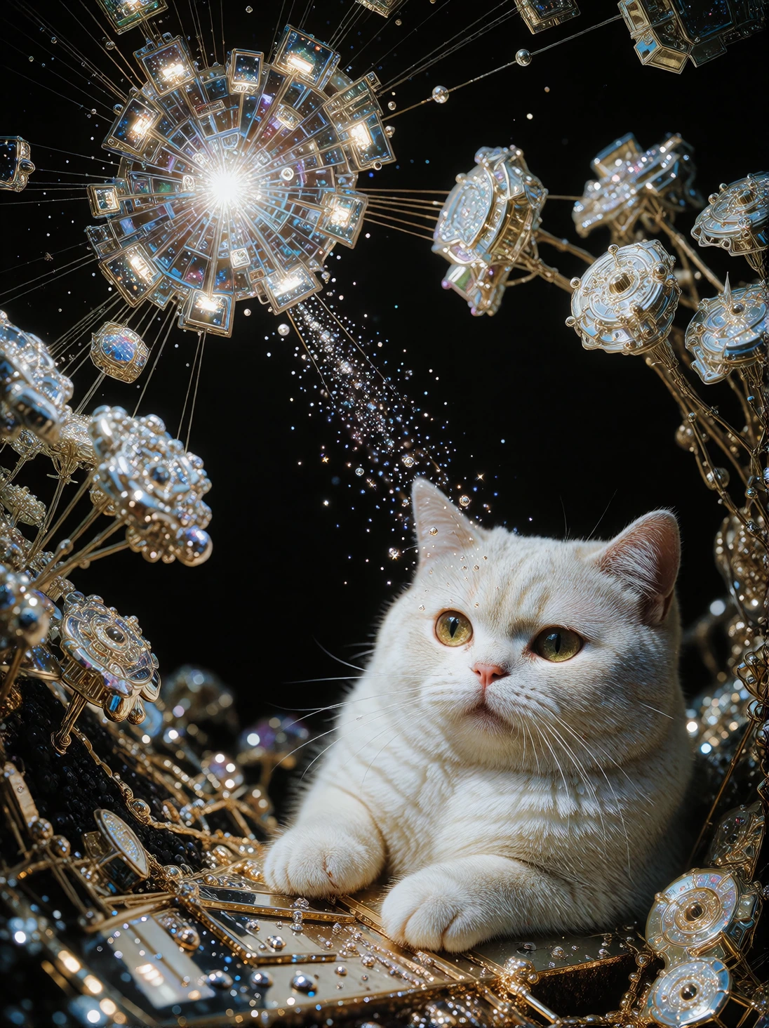 Lucy in the sky with diamonds -- add a cat