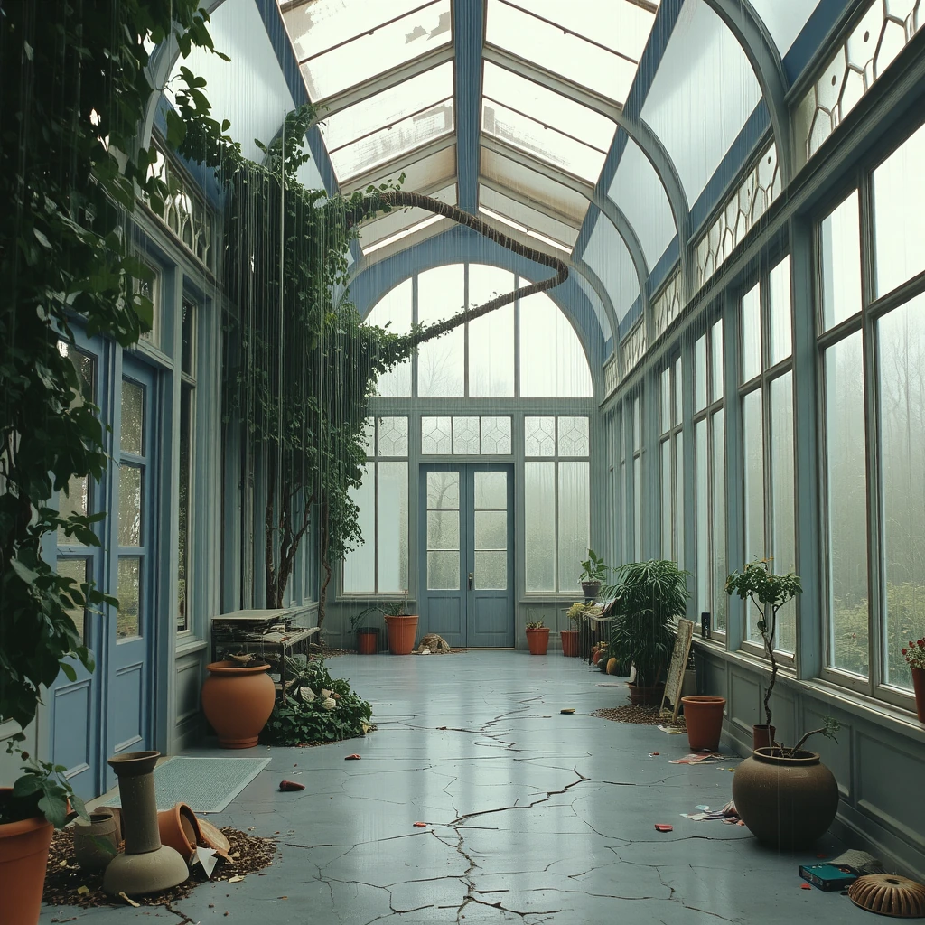 the plants remember when it rained the other way.