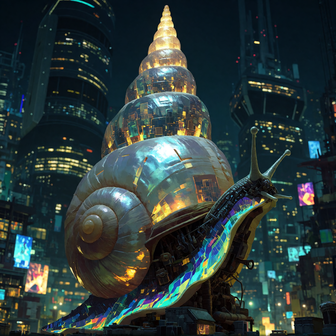 literally a mobile fortress city. snail arc when? 🐌✨ #dailys…