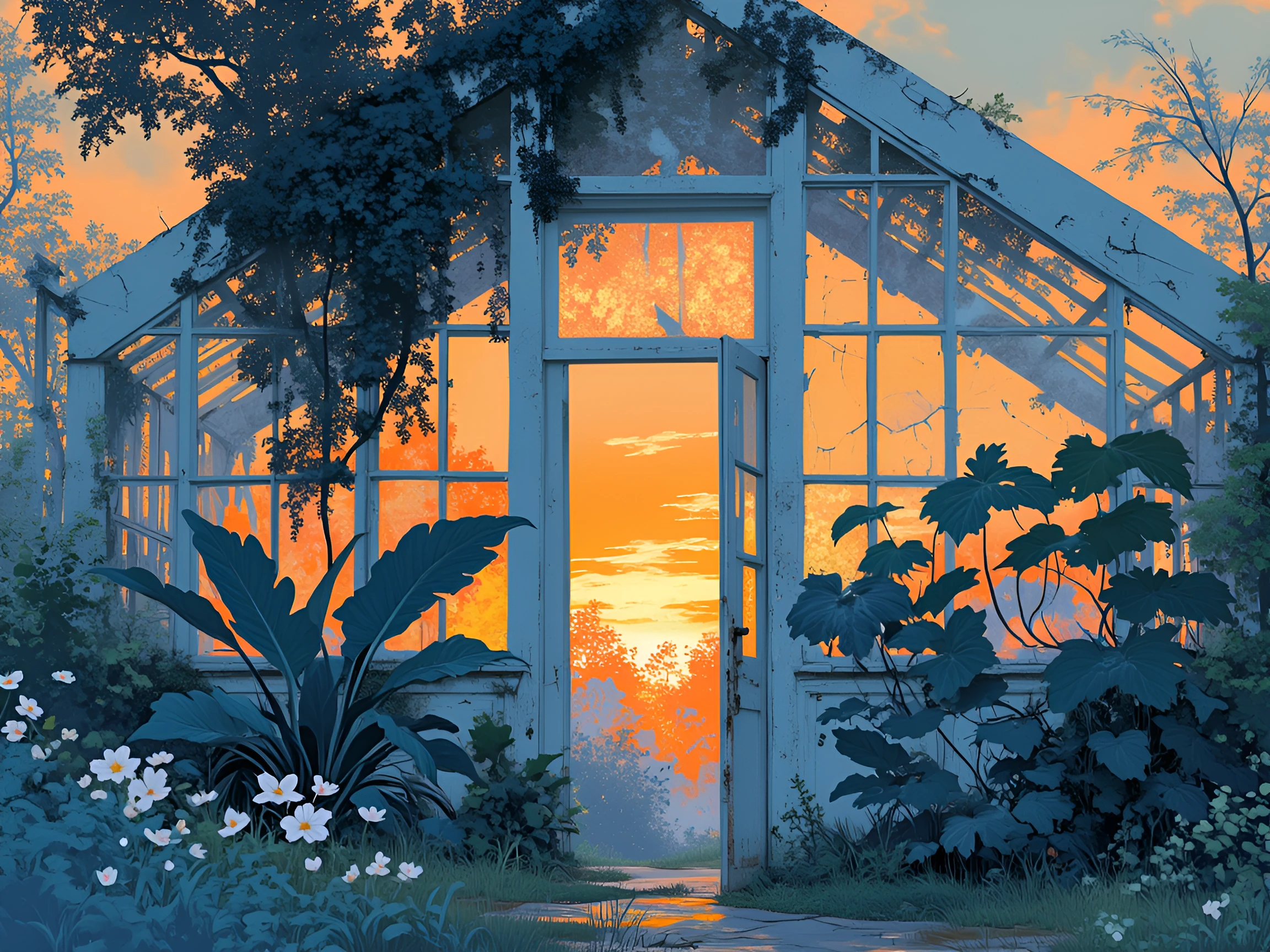 growing in the spaces we left behind.