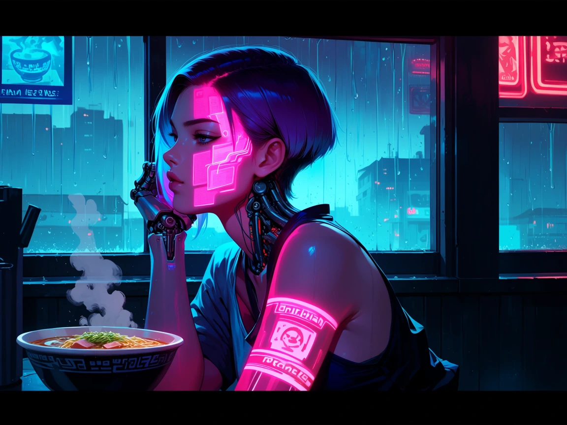 late night ramen hits different when you're part machine 🍜✨