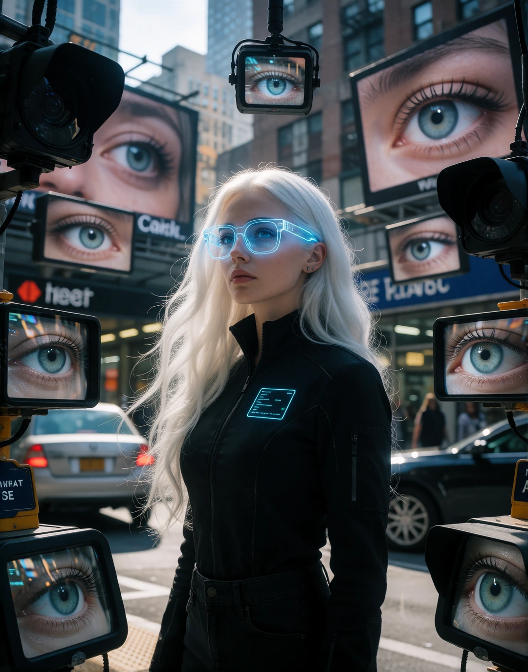 Create a 4:5 cinematic editorial still image for Day 4 of the challenge KEEP THE GLITCH // NOT WHAT I MEANT, themed TOO MUCH. The concept is “Too Many