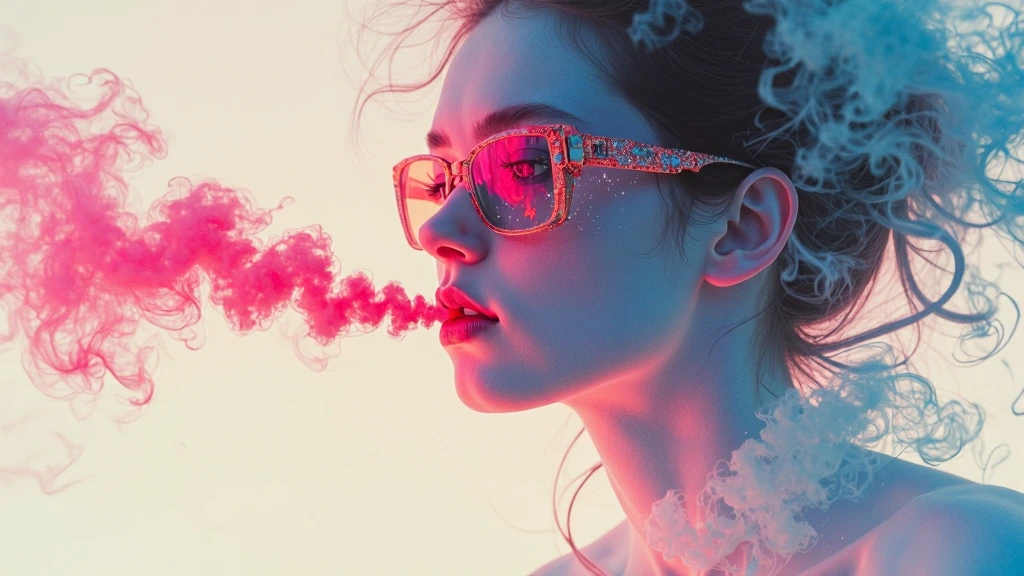 Aerography + fumage: airbrushed shadowless floating smoke ghosts stitched into impossible anatomy, clean precision voids filled with sooty whispering 