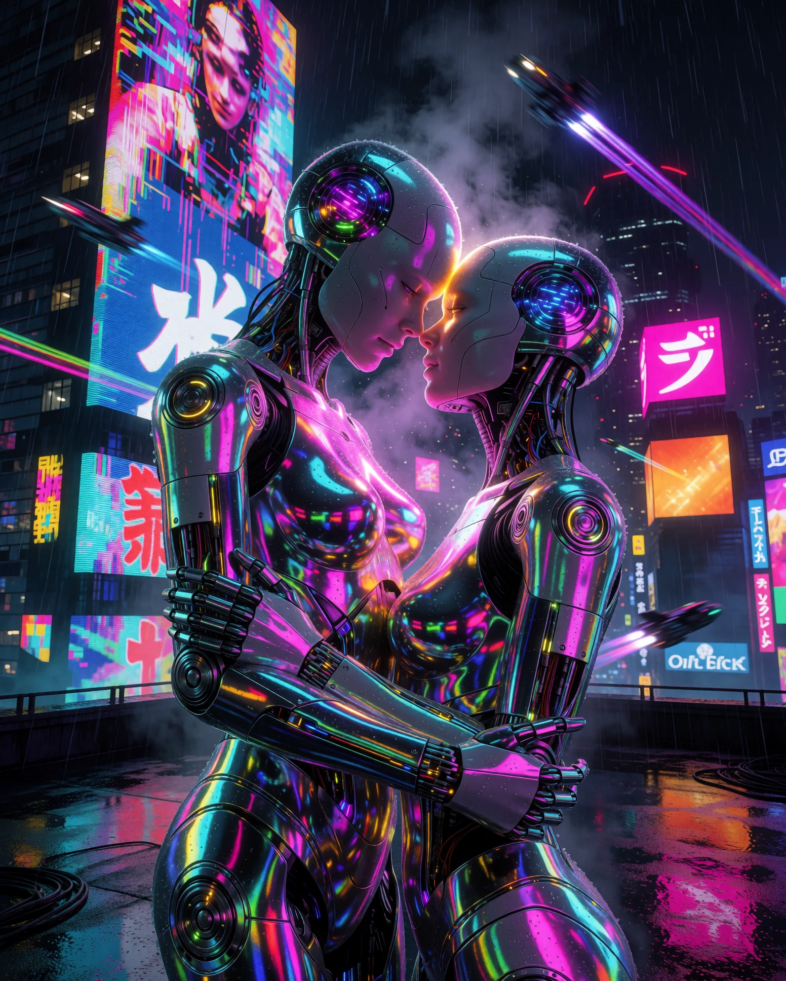 I have some catching up to do… Day 7 Neon cyberpunk love