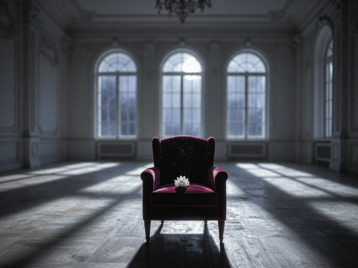 the chair still remembers who sat here.