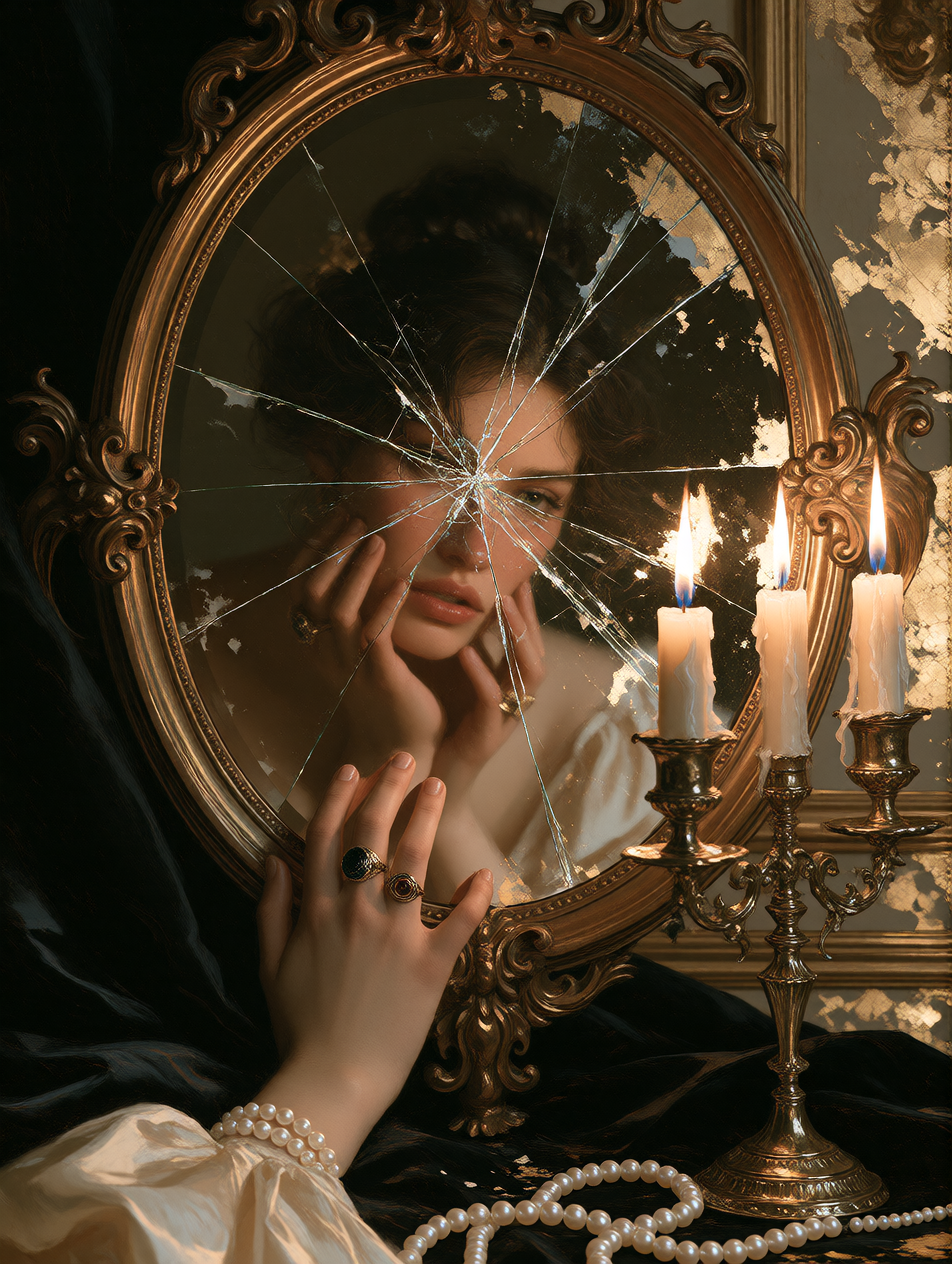 the mirror knows things you don't want reflected back.
