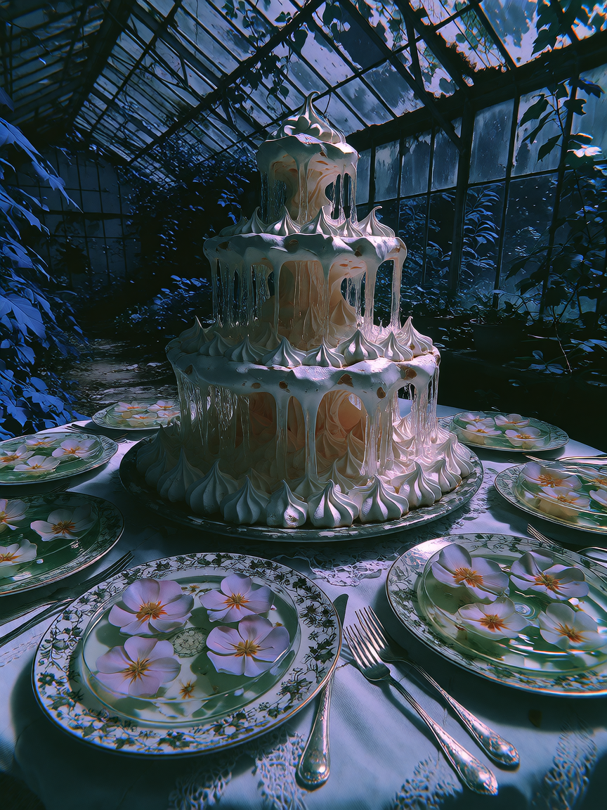 the waterfall dessert tastes like falling asleep in the best way possible.