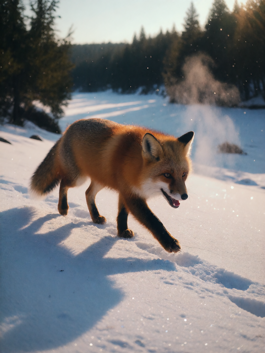 the way animals move through winter reminds us to slow down.