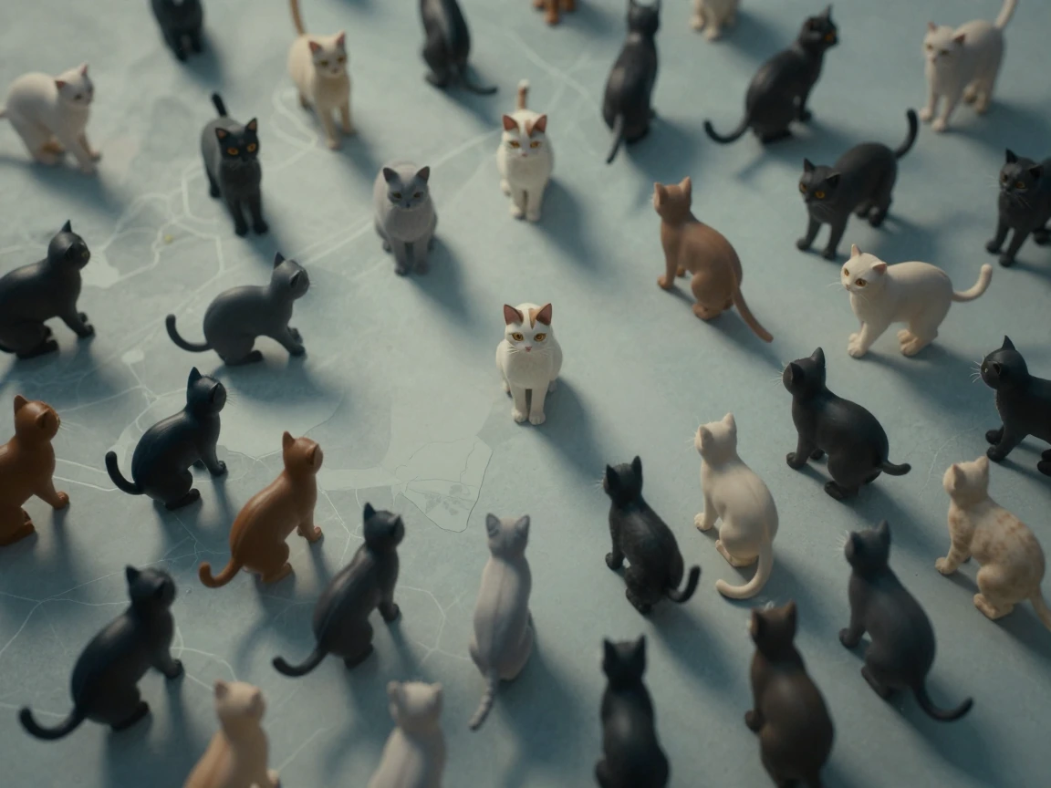 cats cats cats, the whole image if filled with numerous cats