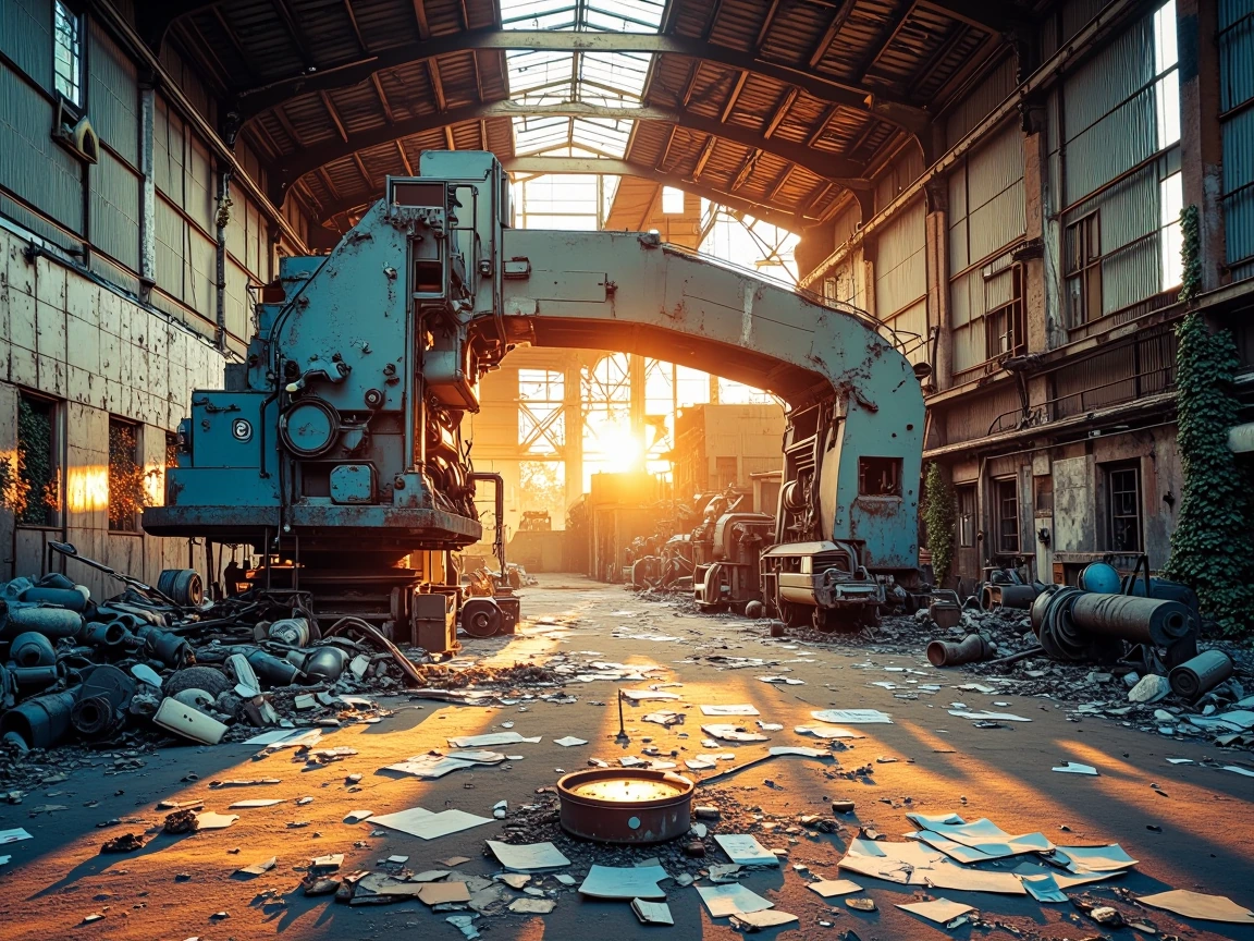 the assembly line stopped, but the light kept going.