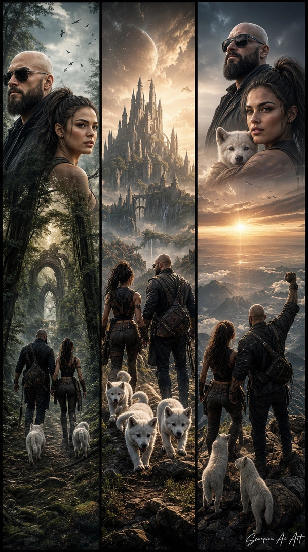 #AI2WeekChallenge by @cyberpopdreams Day 5 — Triptych Made with @Mirrorize