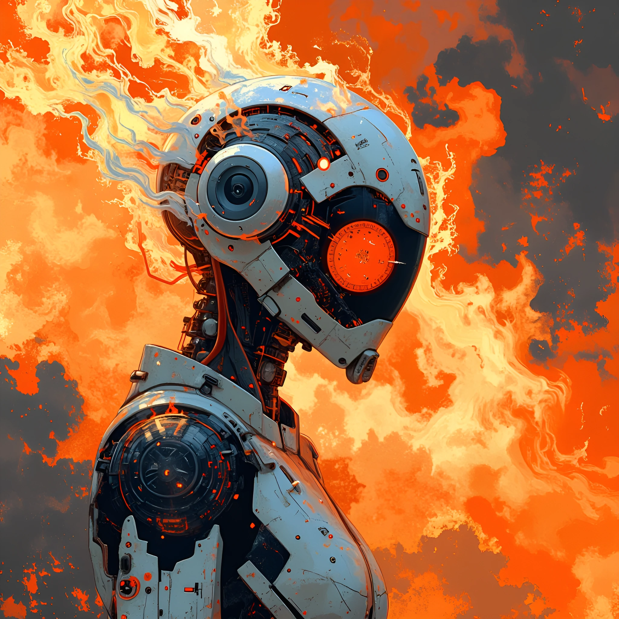 Futuristic infernal heat