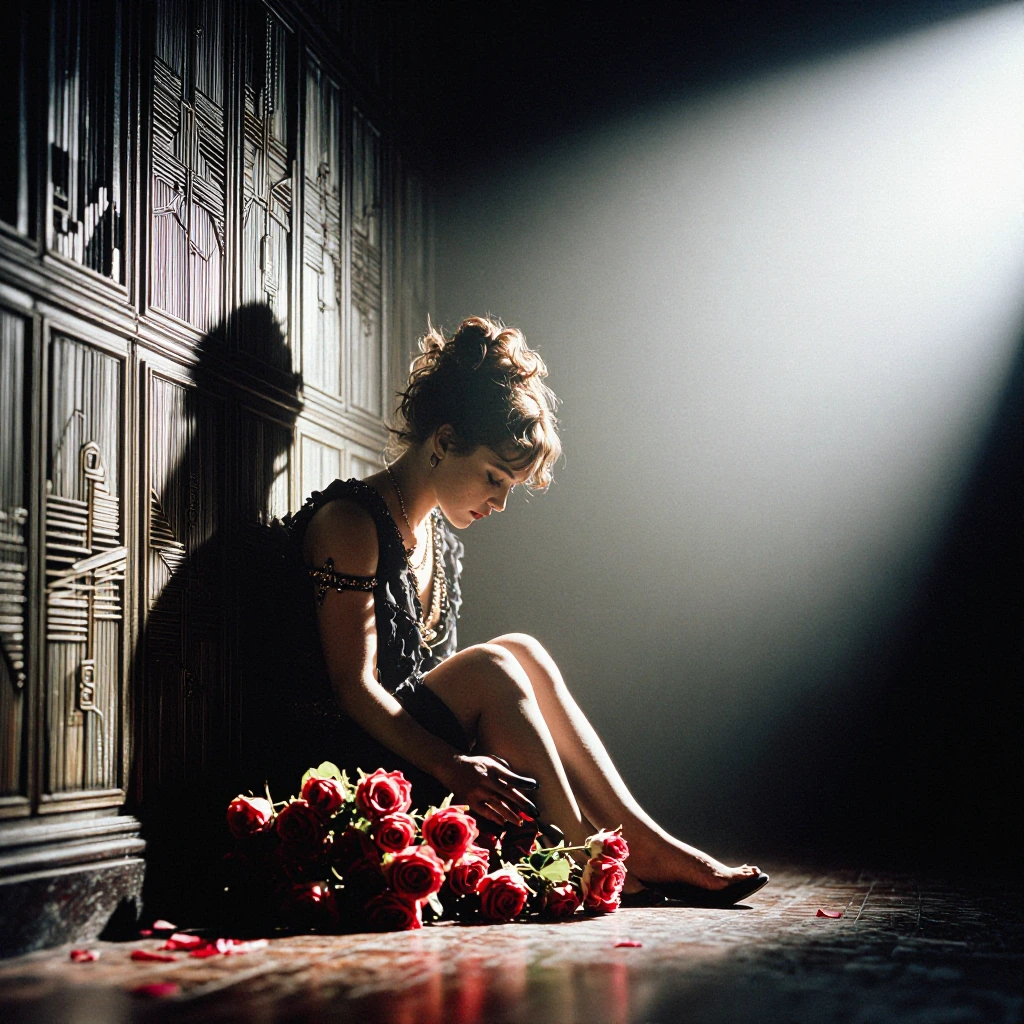 mourning. melancholy.roses