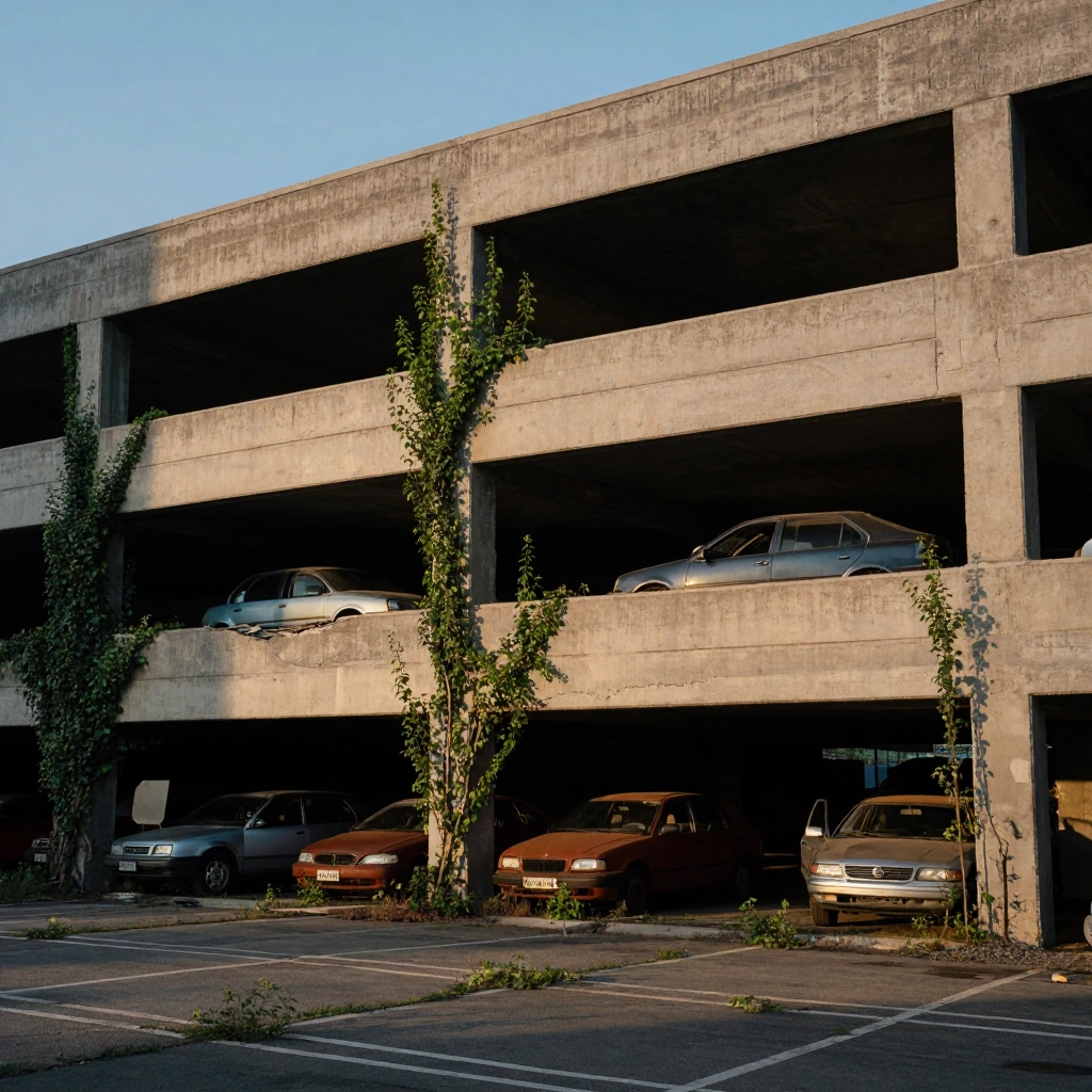 sixteen years since anyone parked here.