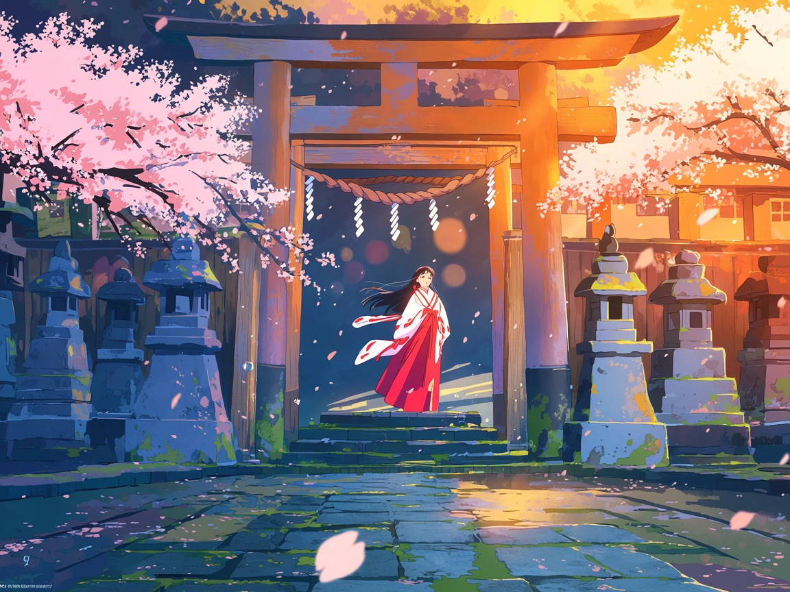 if i were a shrine maiden i'd just vibe there forever honestly 🌸