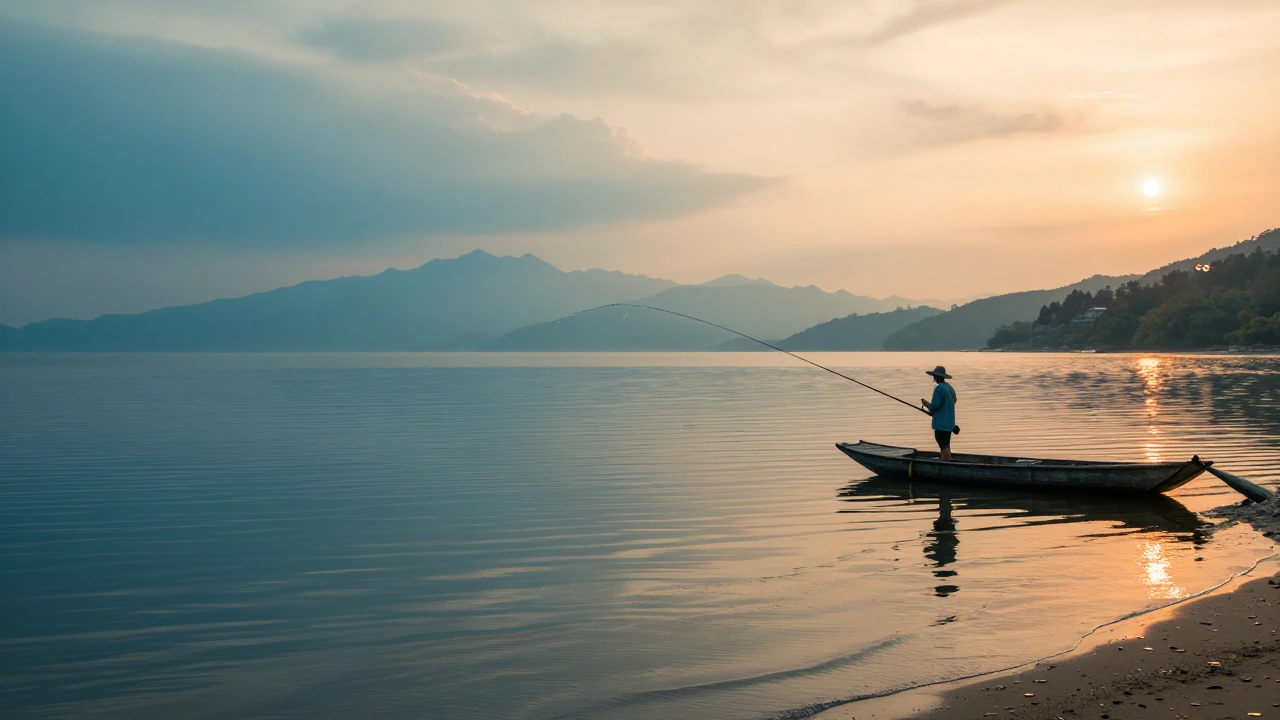 the fisherman who catches only reflections