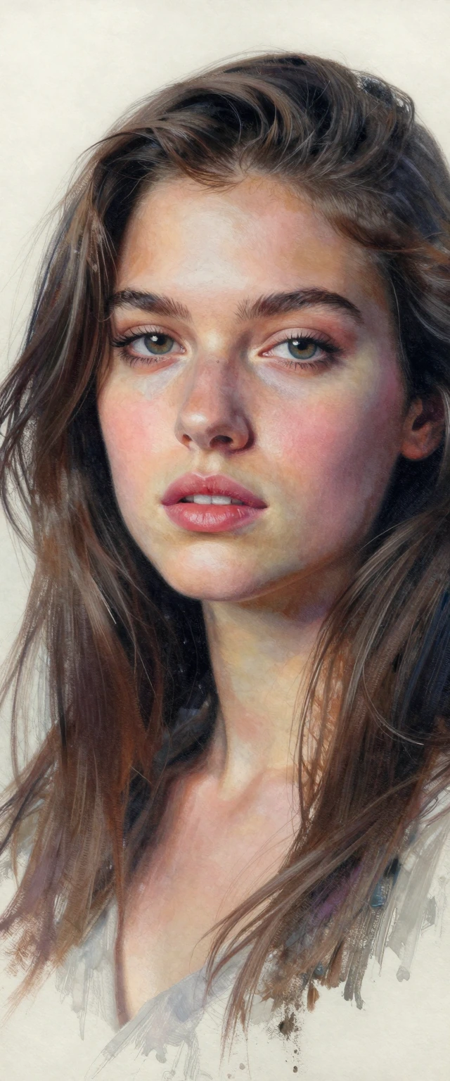 Partially drawn. Diluted by dawn. The colors, they bleed. From painter to portrait.
