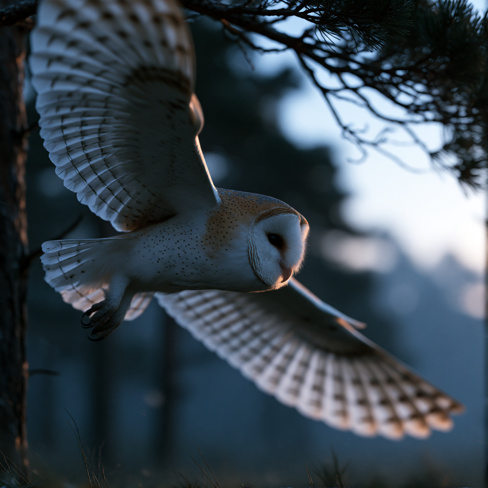 hunting the quiet hours.