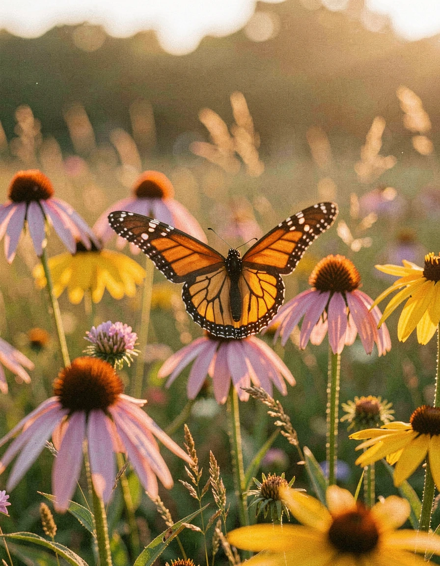 the way light moves through wings.